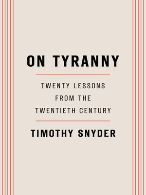 cover image of On Tyranny